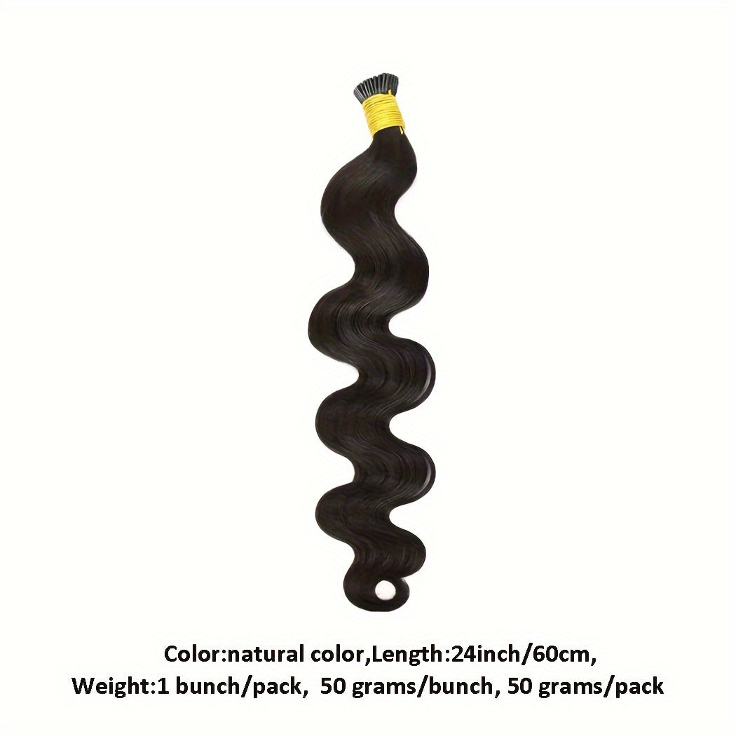 "Easy-to-Style" Luxurious Body Wave I Tip Microlink Extensions - Pre-Bonded Brazilian Remy Human Hair, Natural Wavy Look For All Women Wavy Hair Toppers For Women