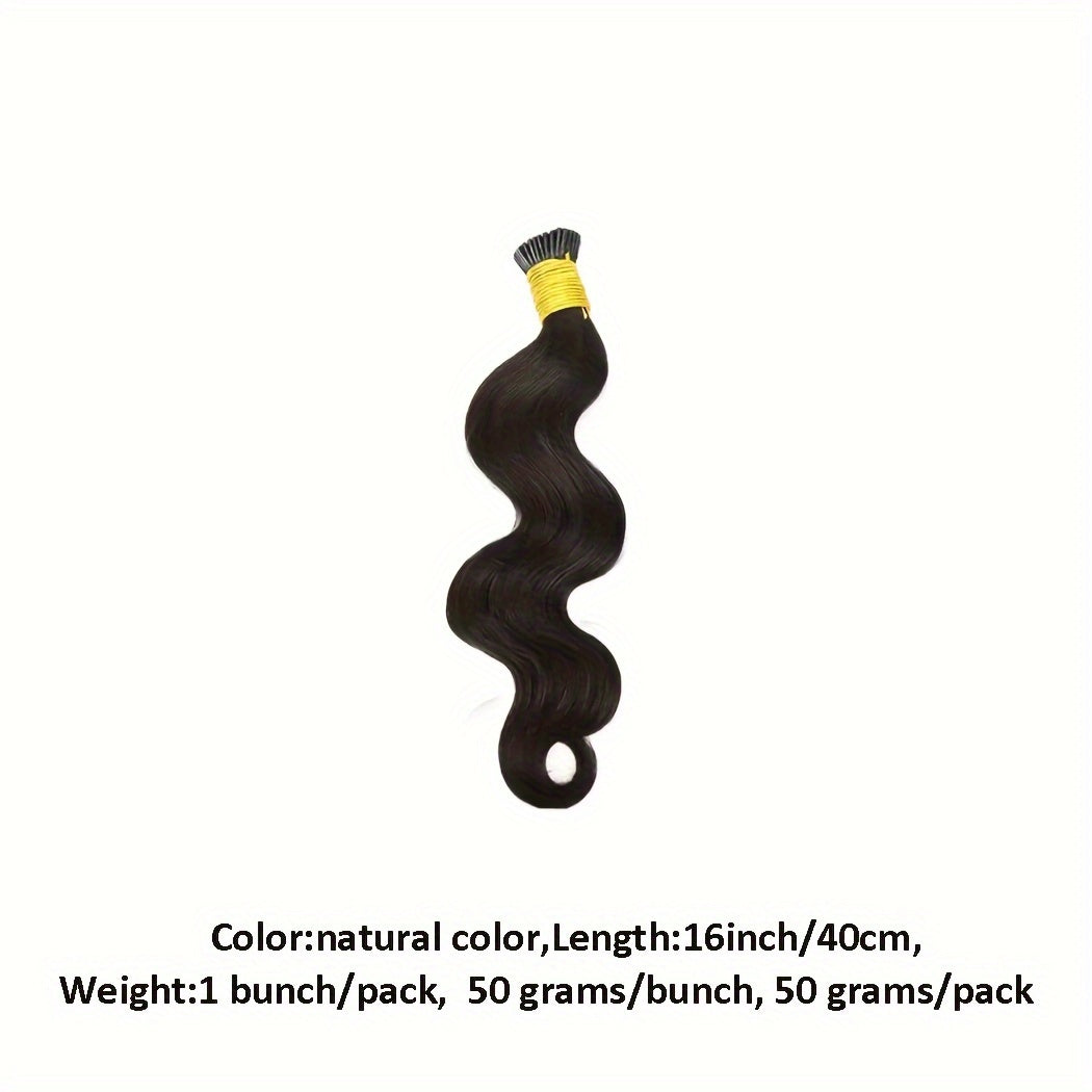 "Easy-to-Style" Luxurious Body Wave I Tip Microlink Extensions - Pre-Bonded Brazilian Remy Human Hair, Natural Wavy Look For All Women Wavy Hair Toppers For Women