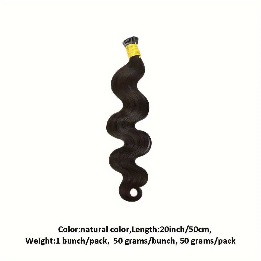 "Easy-to-Style" Luxurious Body Wave I Tip Microlink Extensions - Pre-Bonded Brazilian Remy Human Hair, Natural Wavy Look For All Women Wavy Hair Toppers For Women