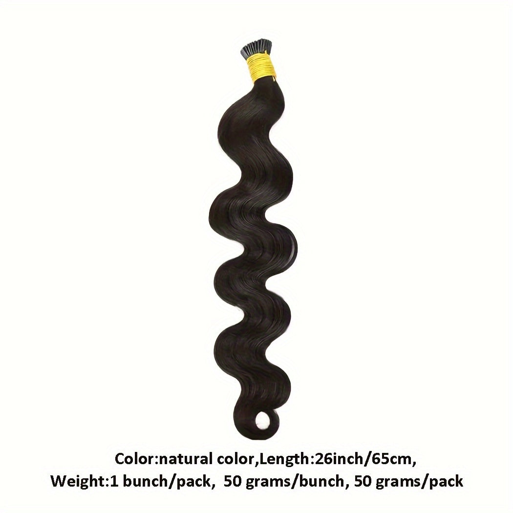"Easy-to-Style" Luxurious Body Wave I Tip Microlink Extensions - Pre-Bonded Brazilian Remy Human Hair, Natural Wavy Look For All Women Wavy Hair Toppers For Women