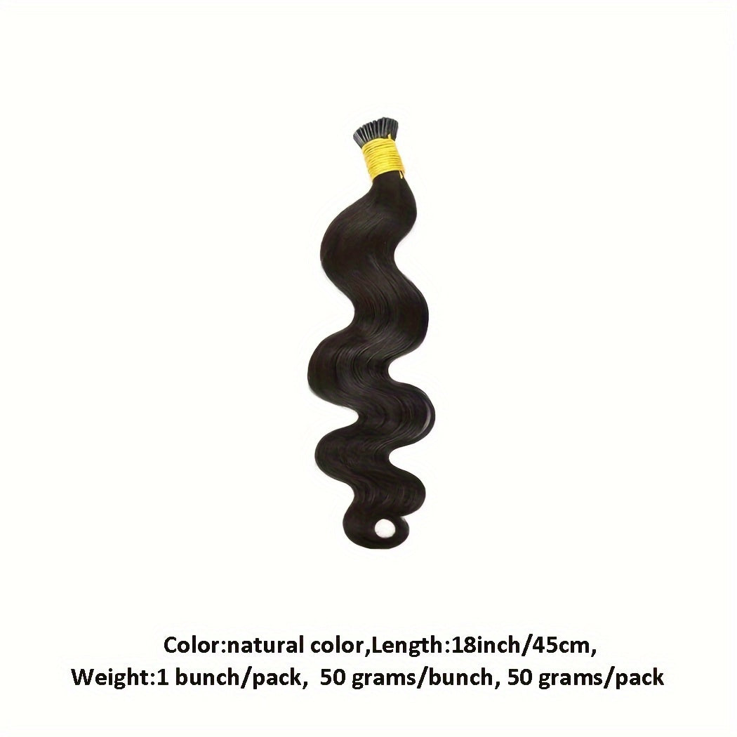 "Easy-to-Style" Luxurious Body Wave I Tip Microlink Extensions - Pre-Bonded Brazilian Remy Human Hair, Natural Wavy Look For All Women Wavy Hair Toppers For Women