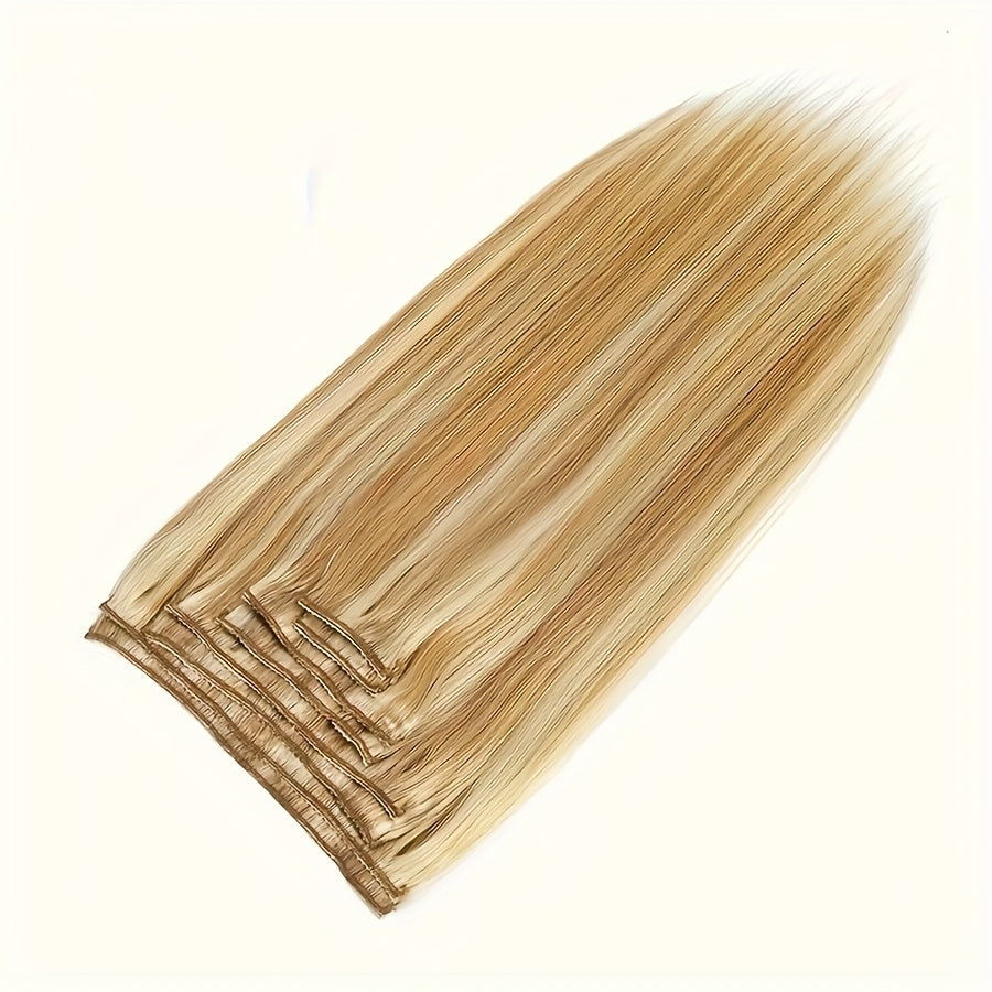 #12/613 Clip In Hair Extensions Remy Hair Clip-On HairPiece Extension Straight Clip In Human Hair Extensions For Women
