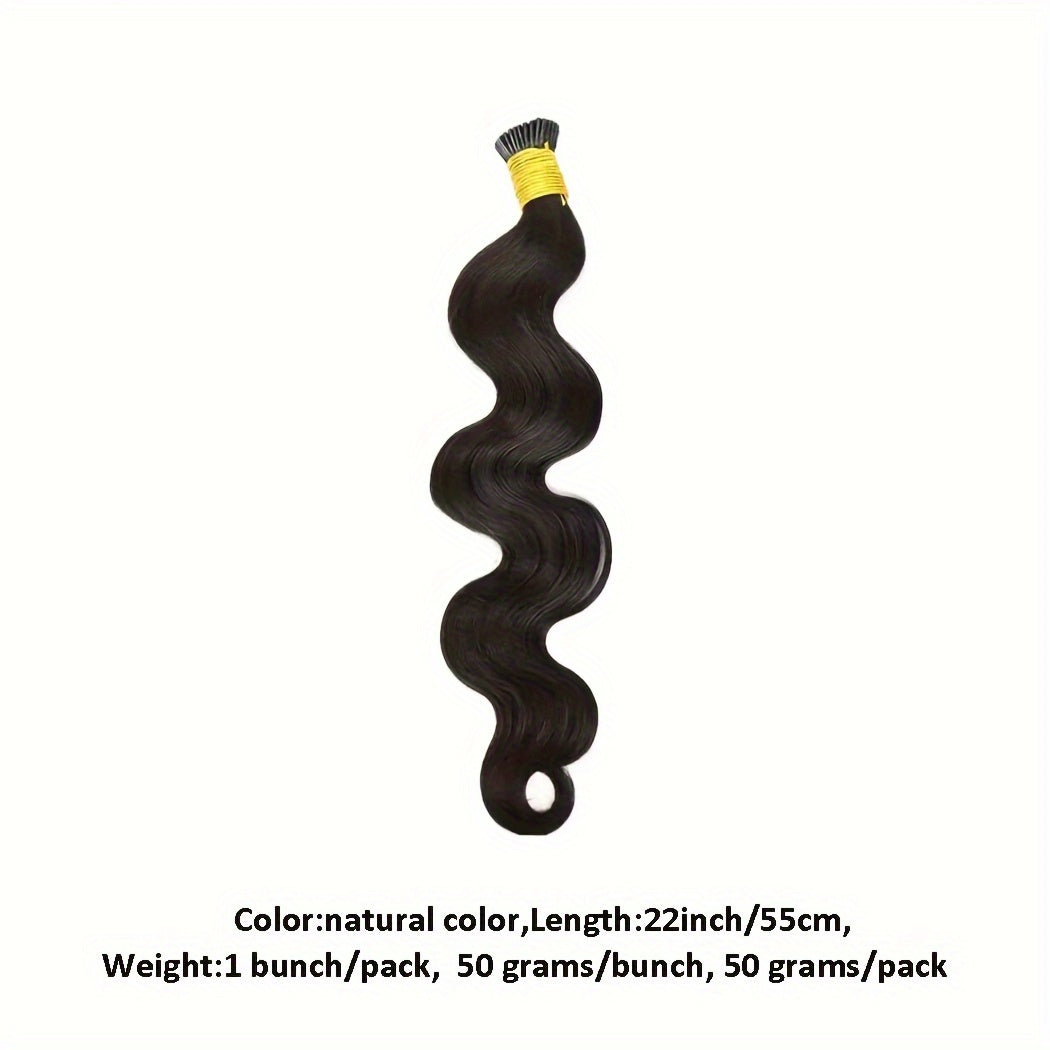 "Easy-to-Style" Luxurious Body Wave I Tip Microlink Extensions - Pre-Bonded Brazilian Remy Human Hair, Natural Wavy Look For All Women Wavy Hair Toppers For Women
