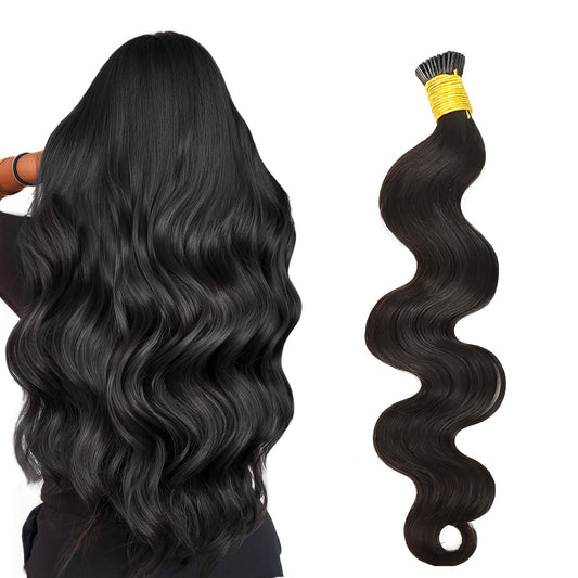 "Easy-to-Style" Luxurious Body Wave I Tip Microlink Extensions - Pre-Bonded Brazilian Remy Human Hair, Natural Wavy Look For All Women Wavy Hair Toppers For Women